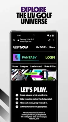 LIV Golf android App screenshot 0